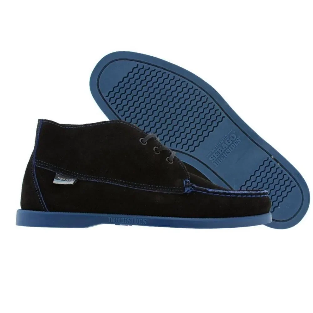 SEBAGO Black and Navy Waterbury Docksider Chukka Bootie-10